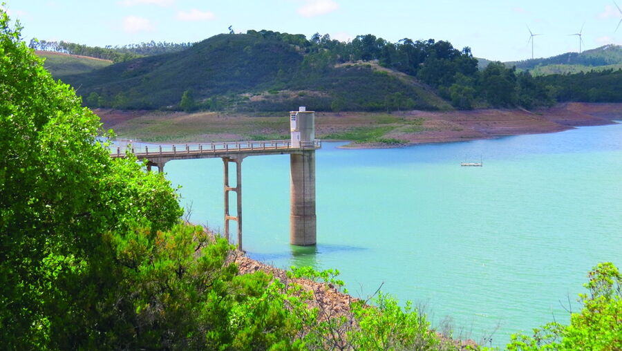 Barragem da Bravura (ou de Odeáxere), no Algarve, é uma das que tem menor armazenamento: 31% da capacidade total 